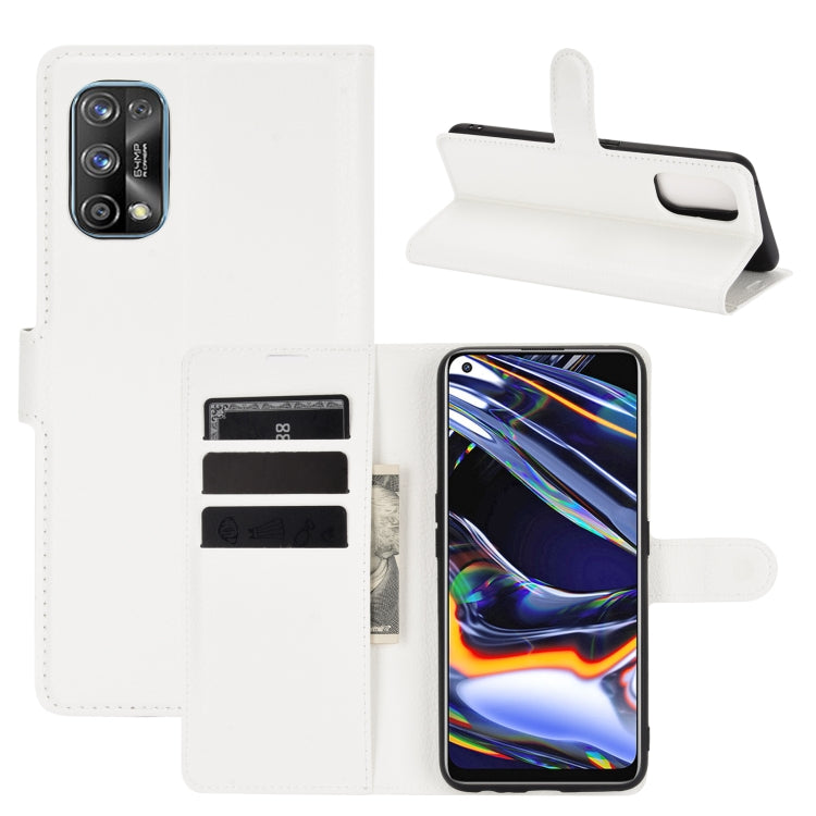 For OPPO Realme 7 Pro Litchi Texture Horizontal Flip Protective Case with Holder & Card Slots & Wallet