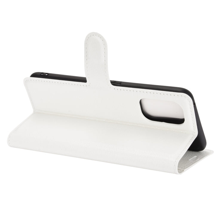 For OPPO Realme 7 Pro Litchi Texture Horizontal Flip Protective Case with Holder & Card Slots & Wallet