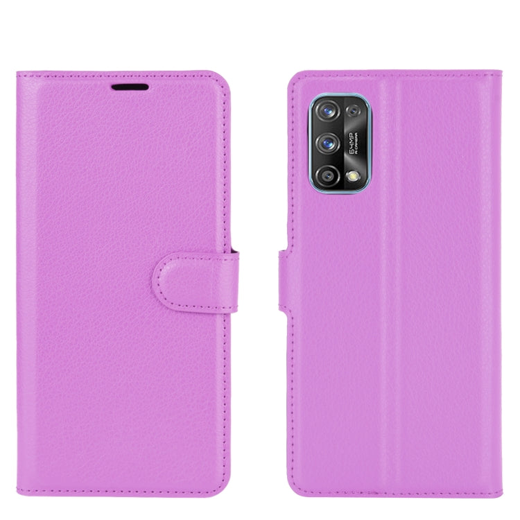For OPPO Realme 7 Pro Litchi Texture Horizontal Flip Protective Case with Holder & Card Slots & Wallet