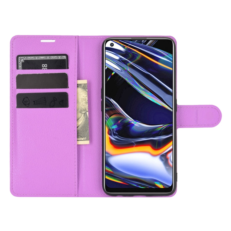 For OPPO Realme 7 Pro Litchi Texture Horizontal Flip Protective Case with Holder & Card Slots & Wallet