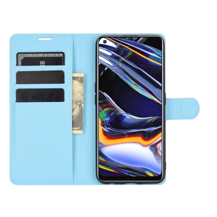 For OPPO Realme 7 Pro Litchi Texture Horizontal Flip Protective Case with Holder & Card Slots & Wallet