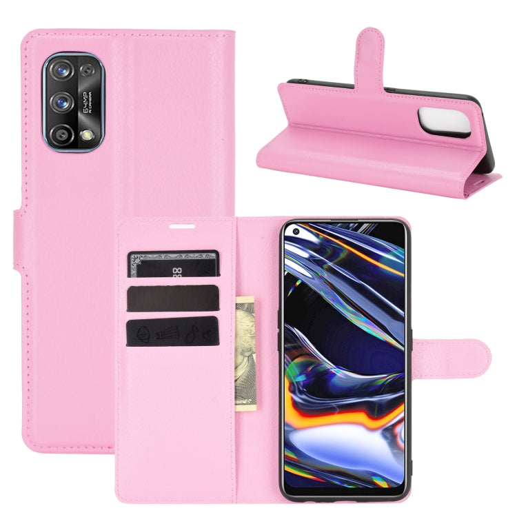 For OPPO Realme 7 Pro Litchi Texture Horizontal Flip Protective Case with Holder & Card Slots & Wallet