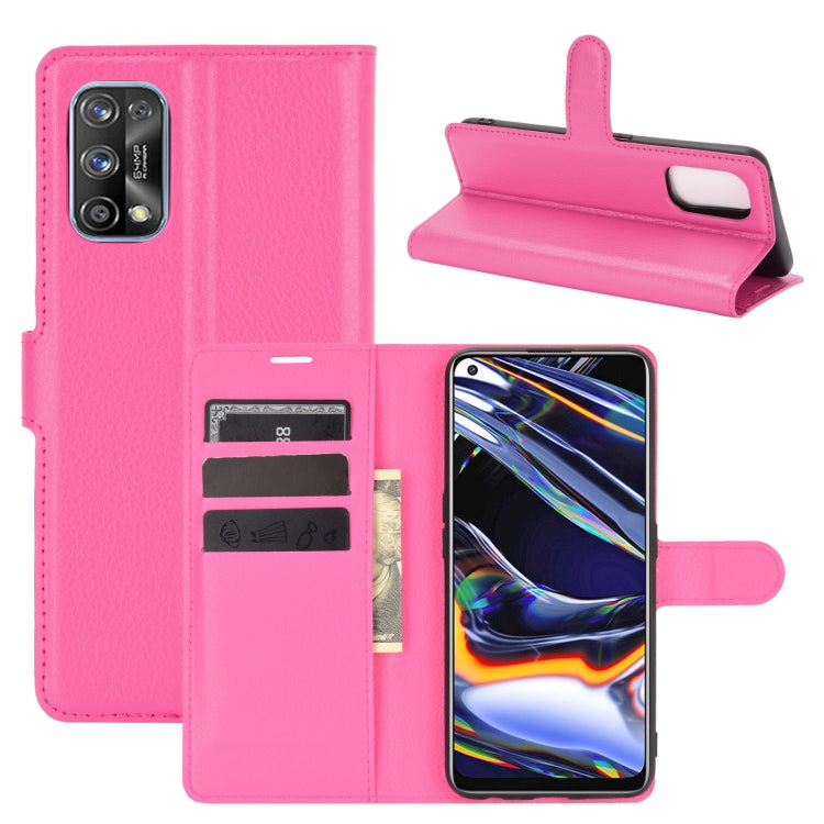 For OPPO Realme 7 Pro Litchi Texture Horizontal Flip Protective Case with Holder & Card Slots & Wallet
