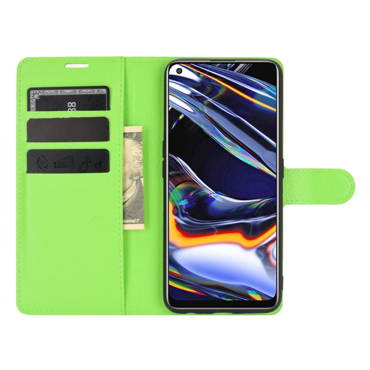 For OPPO Realme 7 Pro Litchi Texture Horizontal Flip Protective Case with Holder & Card Slots & Wallet