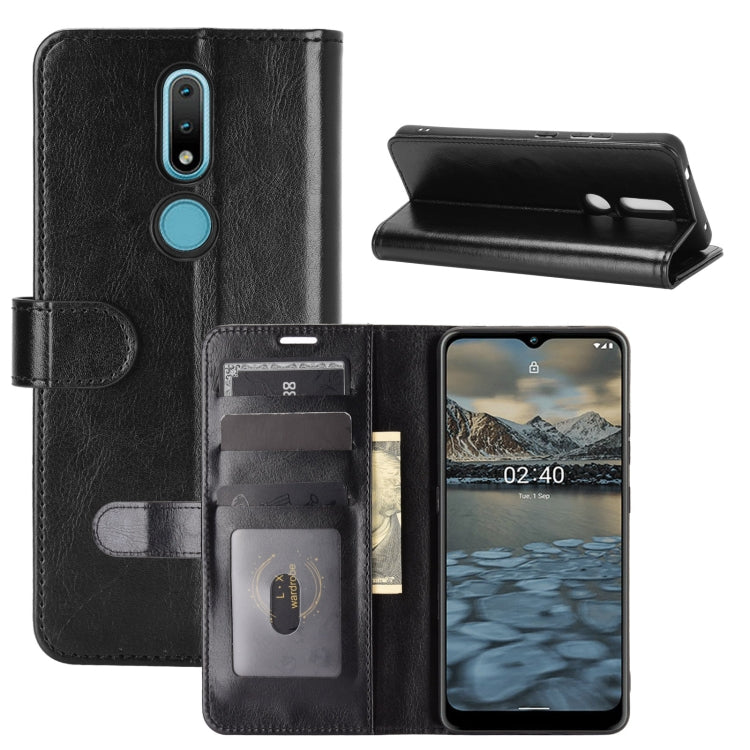 For Nokia 2.4 R64 Texture Single Horizontal Flip Protective Case with Holder & Card Slots & Wallet& Photo Frame