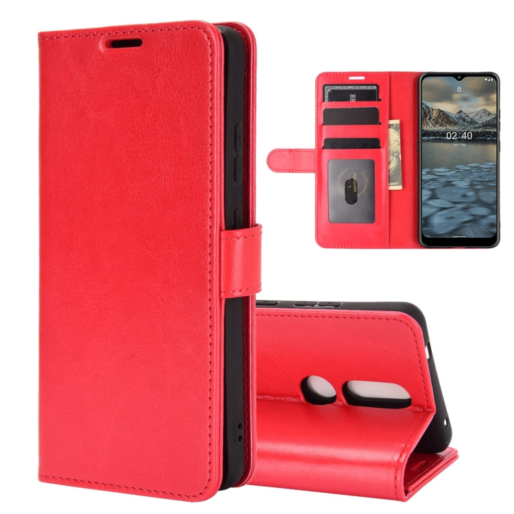 For Nokia 2.4 R64 Texture Single Horizontal Flip Protective Case with Holder & Card Slots & Wallet& Photo Frame