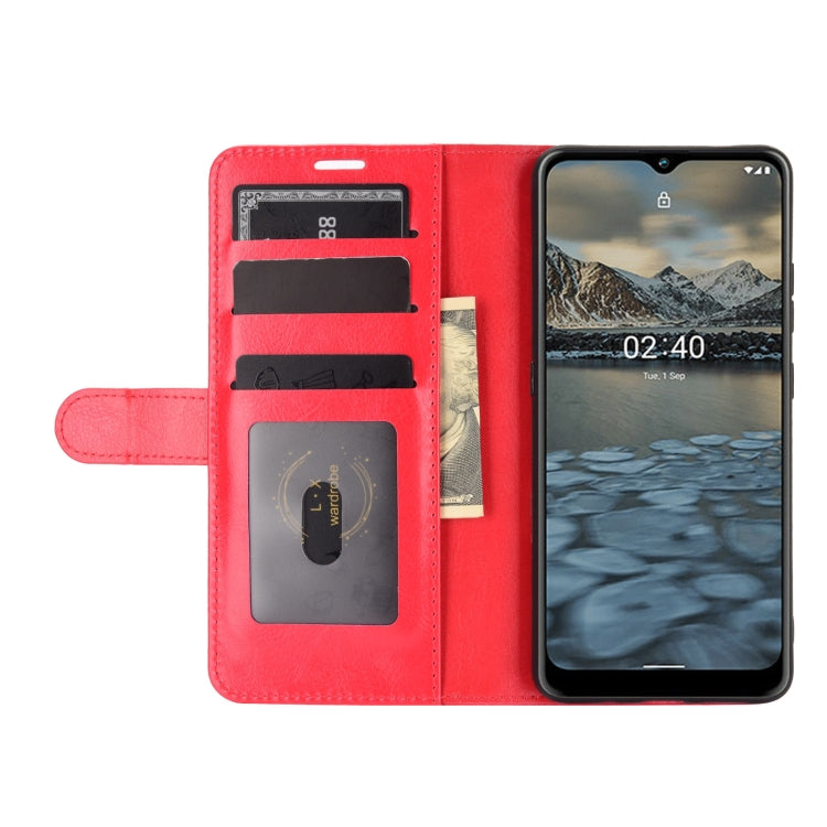 For Nokia 2.4 R64 Texture Single Horizontal Flip Protective Case with Holder & Card Slots & Wallet& Photo Frame