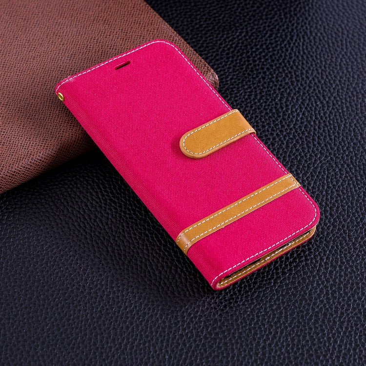 Color Matching Denim Texture Leather Case for Huawei Honor 7A & Y6 (2018), with Holder & Card Slots & Wallet & Lanyard