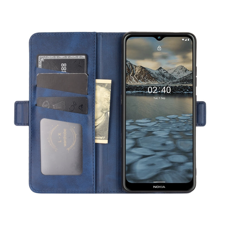 For Nokia 2.4 Dual-side Magnetic Buckle Horizontal Flip Leather Case with Holder & Card Slots & Wallet