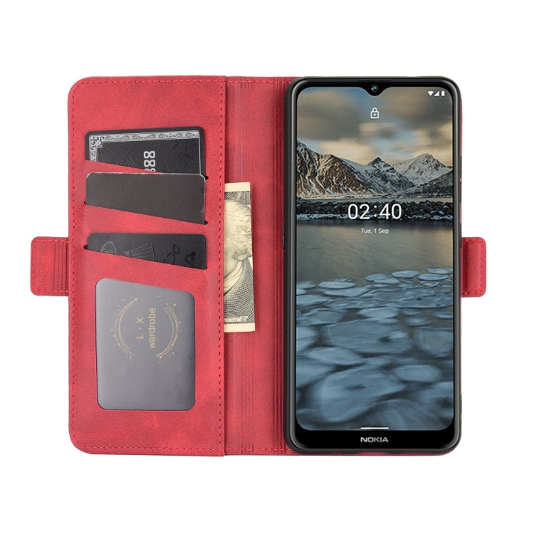 For Nokia 2.4 Dual-side Magnetic Buckle Horizontal Flip Leather Case with Holder & Card Slots & Wallet