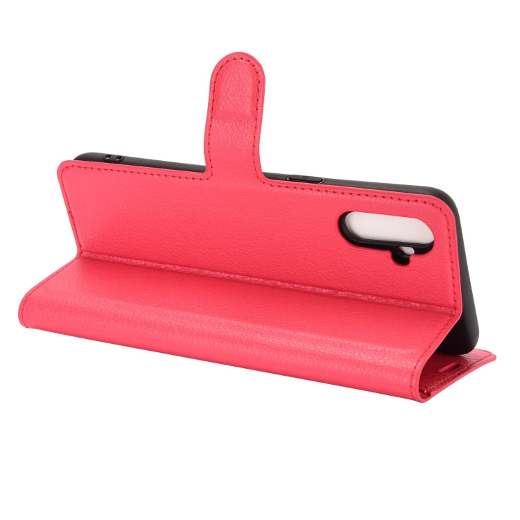 For OPPO Realme C3 Fingerprint-free version Litchi Texture Horizontal Flip Protective Case with Holder & Card Slots & Wallet