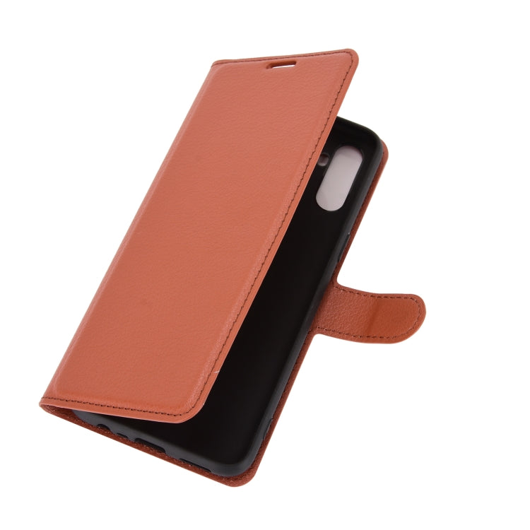 For OPPO Realme C3 Fingerprint-free version Litchi Texture Horizontal Flip Protective Case with Holder & Card Slots & Wallet