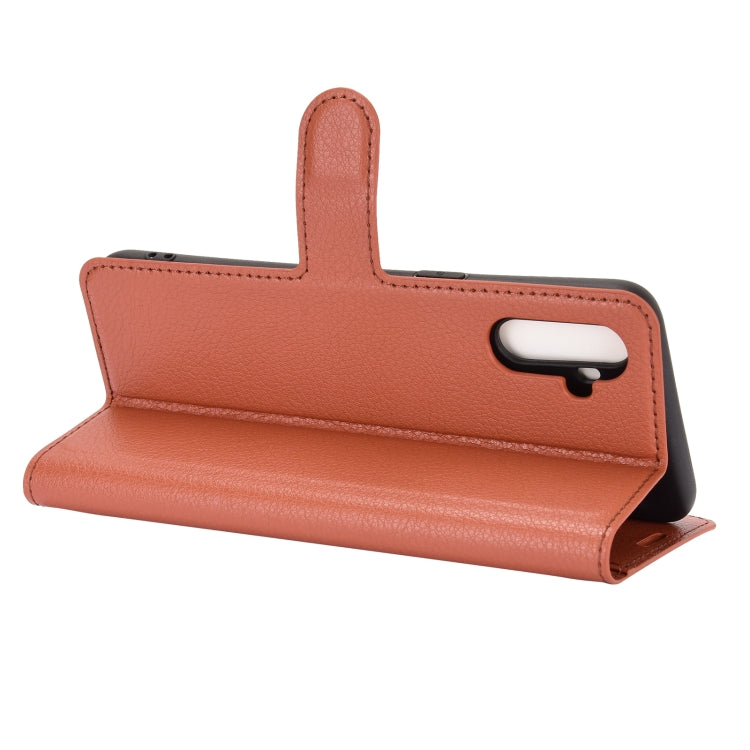 For OPPO Realme C3 Fingerprint-free version Litchi Texture Horizontal Flip Protective Case with Holder & Card Slots & Wallet