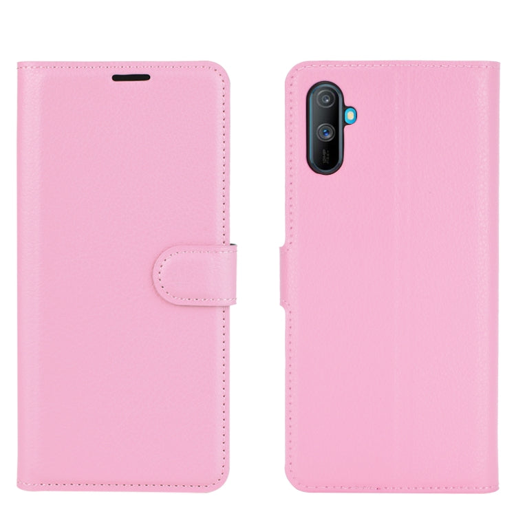 For OPPO Realme C3 Fingerprint-free version Litchi Texture Horizontal Flip Protective Case with Holder & Card Slots & Wallet