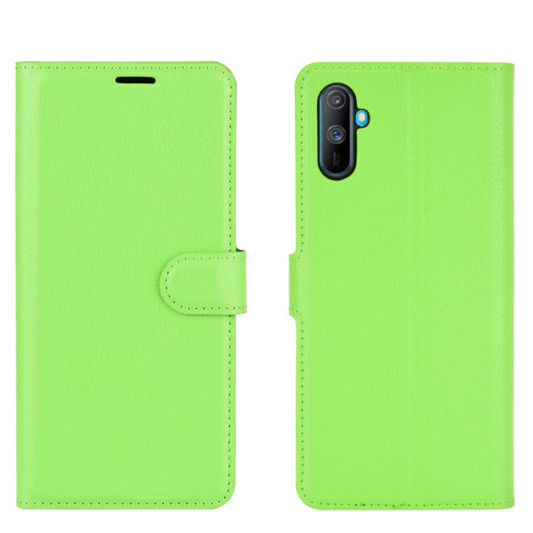 For OPPO Realme C3 Fingerprint-free version Litchi Texture Horizontal Flip Protective Case with Holder & Card Slots & Wallet