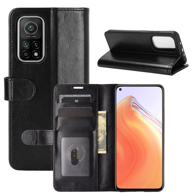 For Xiaomi Mi 10T / 10T Pro R64 Texture Single Horizontal Flip Protective Case with Holder & Card Slots & Wallet& Photo Frame