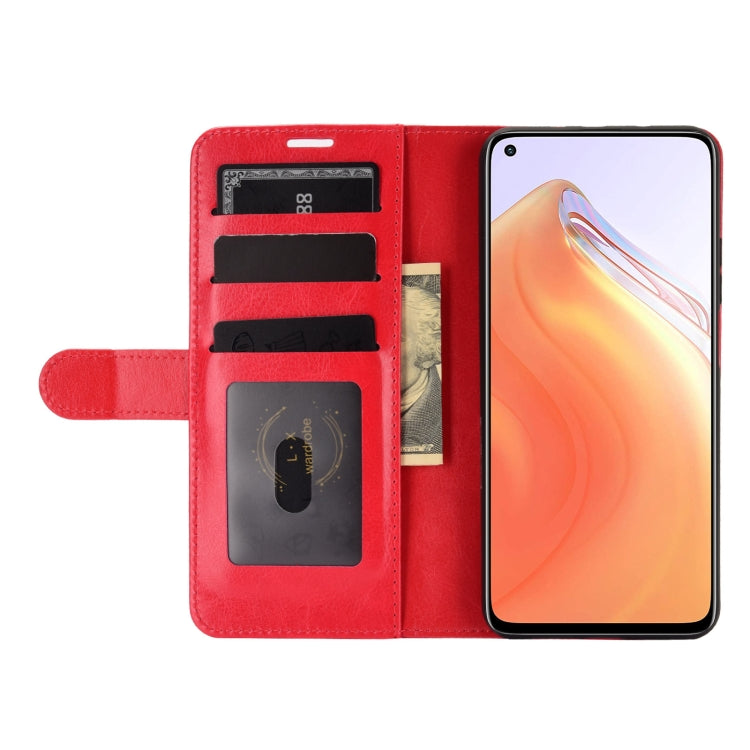 For Xiaomi Mi 10T / 10T Pro R64 Texture Single Horizontal Flip Protective Case with Holder & Card Slots & Wallet& Photo Frame