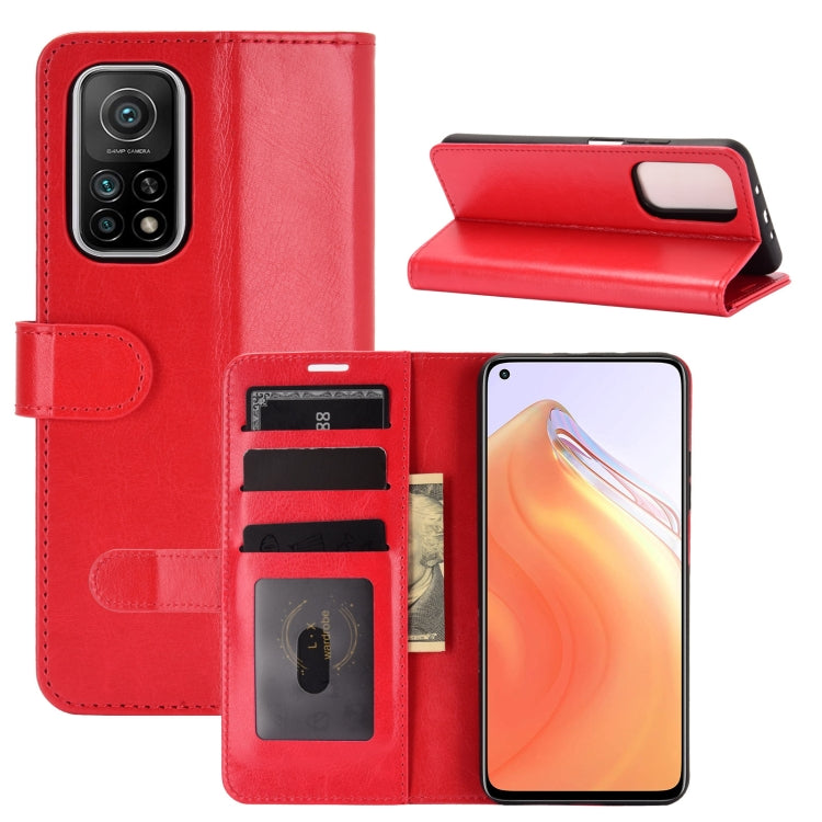 For Xiaomi Mi 10T / 10T Pro R64 Texture Single Horizontal Flip Protective Case with Holder & Card Slots & Wallet& Photo Frame