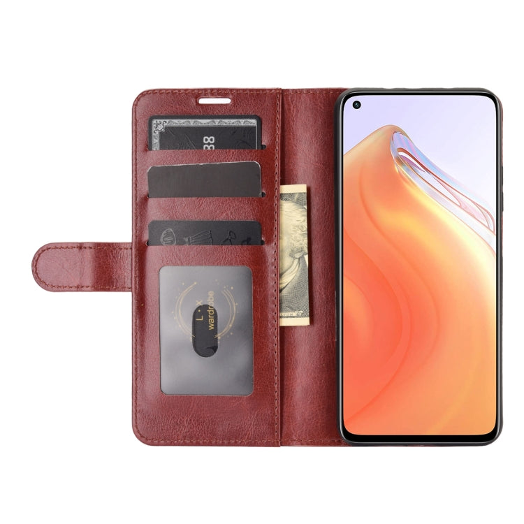 For Xiaomi Mi 10T / 10T Pro R64 Texture Single Horizontal Flip Protective Case with Holder & Card Slots & Wallet& Photo Frame