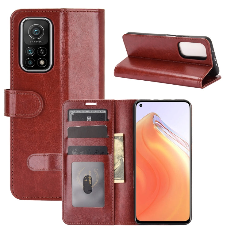 For Xiaomi Mi 10T / 10T Pro R64 Texture Single Horizontal Flip Protective Case with Holder & Card Slots & Wallet& Photo Frame