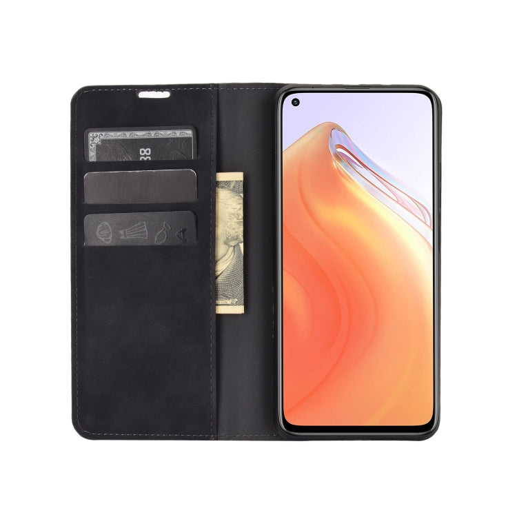 For Xiaomi Mi 10T / 10T Pro Retro-skin Business Magnetic Suction Leather Case with Holder & Card Slots & Wallet