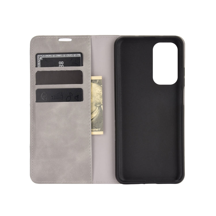 For Xiaomi Mi 10T / 10T Pro Retro-skin Business Magnetic Suction Leather Case with Holder & Card Slots & Wallet