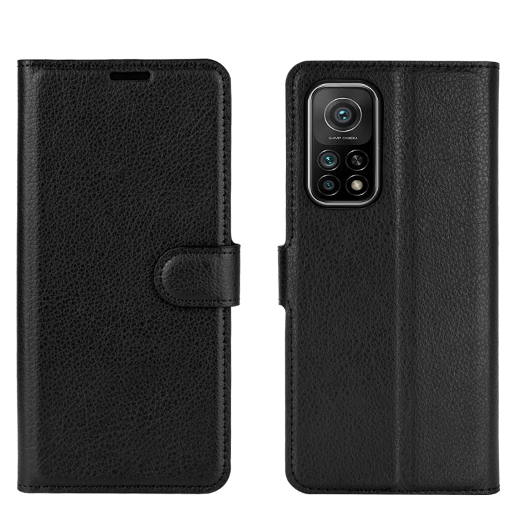 For Xiaomi Mi 10T / 10T Pro Litchi Texture Horizontal Flip Protective Case with Holder & Card Slots & Wallet