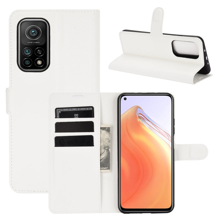 For Xiaomi Mi 10T / 10T Pro Litchi Texture Horizontal Flip Protective Case with Holder & Card Slots & Wallet