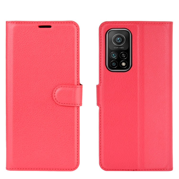 For Xiaomi Mi 10T / 10T Pro Litchi Texture Horizontal Flip Protective Case with Holder & Card Slots & Wallet