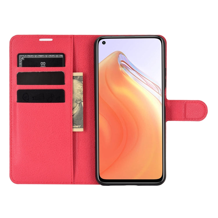 For Xiaomi Mi 10T / 10T Pro Litchi Texture Horizontal Flip Protective Case with Holder & Card Slots & Wallet