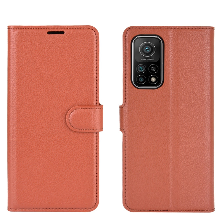 For Xiaomi Mi 10T / 10T Pro Litchi Texture Horizontal Flip Protective Case with Holder & Card Slots & Wallet