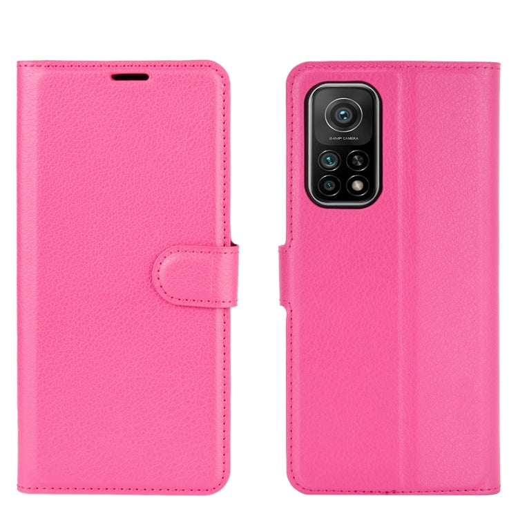 For Xiaomi Mi 10T / 10T Pro Litchi Texture Horizontal Flip Protective Case with Holder & Card Slots & Wallet