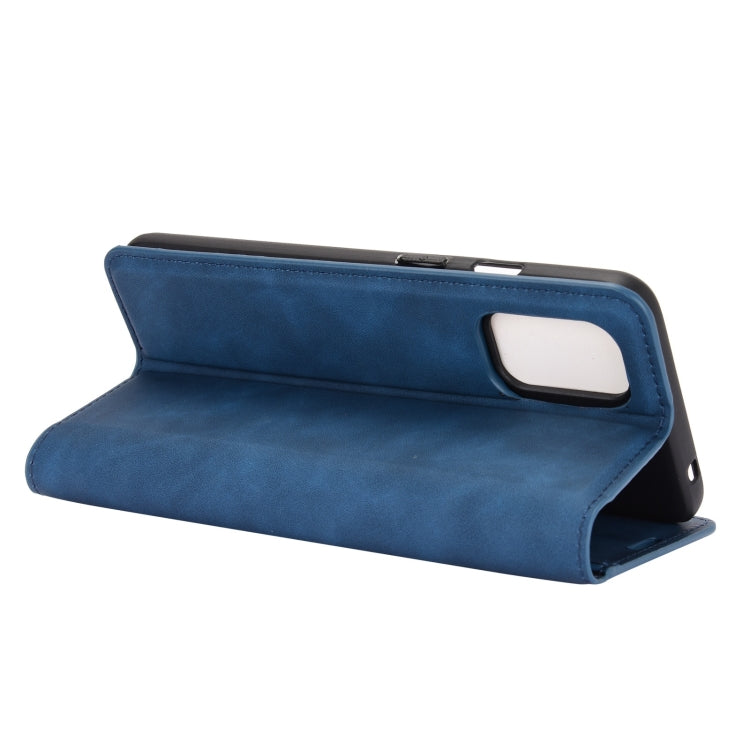 For OnePlus 8T Retro-skin Business Magnetic Suction Leather Case with Holder & Card Slots & Wallet