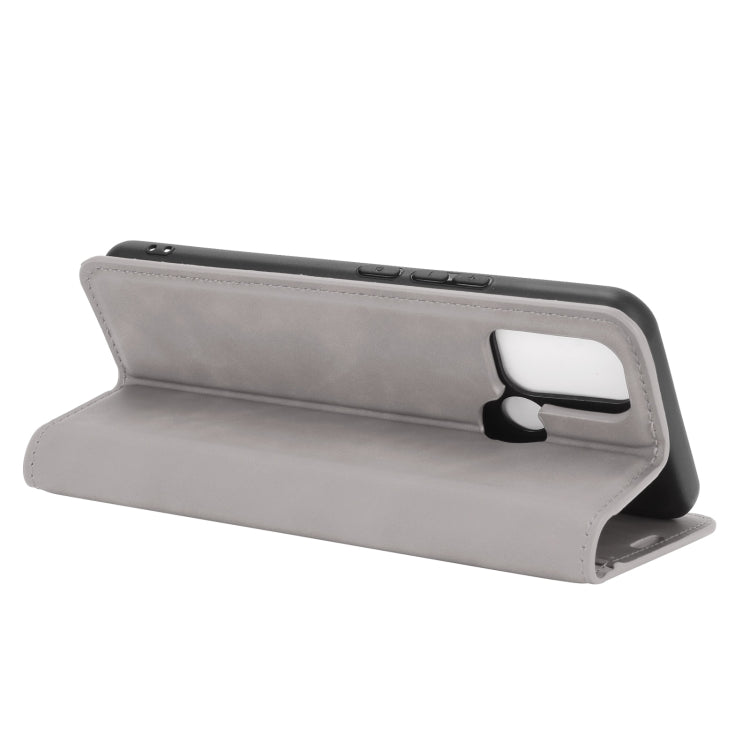 For OPPO Realme 7i / Realme C17 Retro-skin Business Magnetic Suction Leather Case with Holder & Card Slots & Wallet