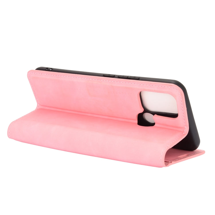 For OPPO Realme 7i / Realme C17 Retro-skin Business Magnetic Suction Leather Case with Holder & Card Slots & Wallet