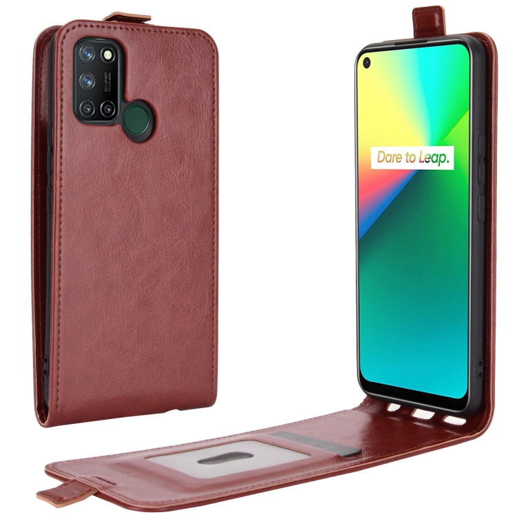 For OPPO Realme 7i / Realme C17 R64 Texture Single Vertical Flip Leather Protective Case with Card Slots & Photo Frame