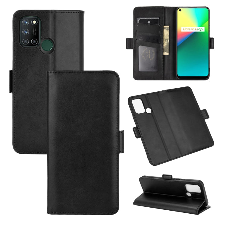 For OPPO Realme 7i / Realme C17 Dual-side Magnetic Buckle Horizontal Flip Leather Case with Holder & Card Slots & Wallet