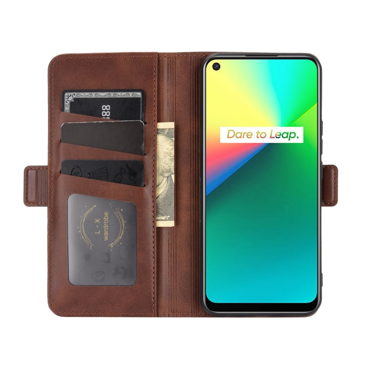 For OPPO Realme 7i / Realme C17 Dual-side Magnetic Buckle Horizontal Flip Leather Case with Holder & Card Slots & Wallet