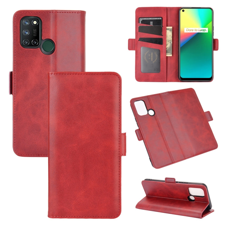For OPPO Realme 7i / Realme C17 Dual-side Magnetic Buckle Horizontal Flip Leather Case with Holder & Card Slots & Wallet