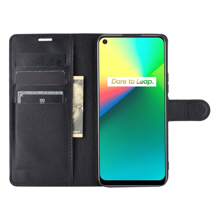 For OPPO Realme 7i / Realme C17 Litchi Texture Horizontal Flip Protective Case with Holder & Card Slots & Wallet