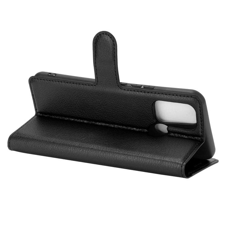 For OPPO Realme 7i / Realme C17 Litchi Texture Horizontal Flip Protective Case with Holder & Card Slots & Wallet