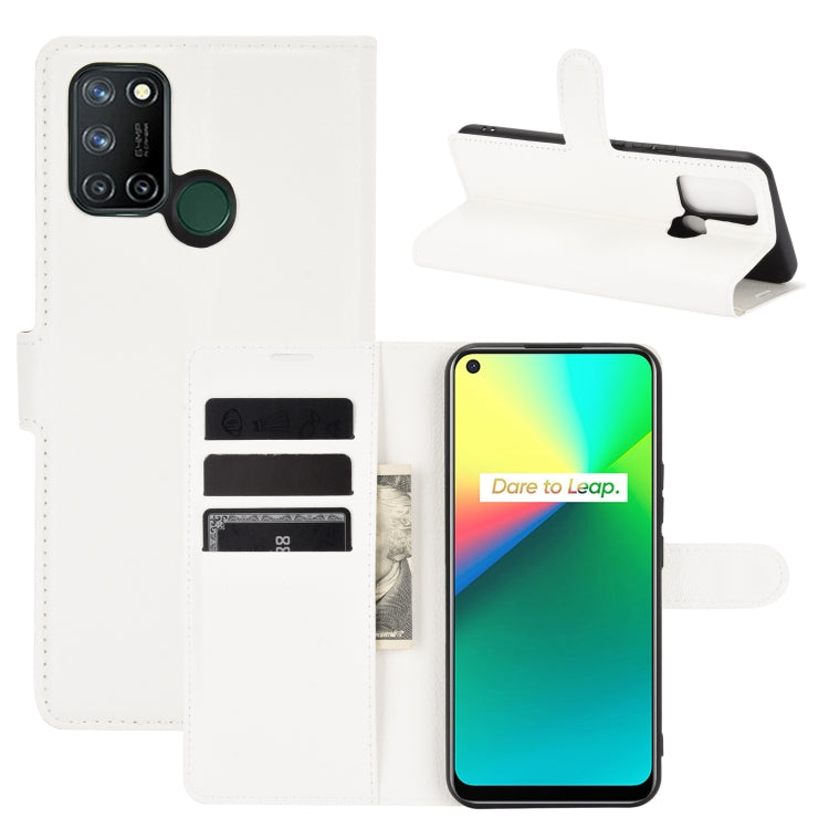 For OPPO Realme 7i / Realme C17 Litchi Texture Horizontal Flip Protective Case with Holder & Card Slots & Wallet