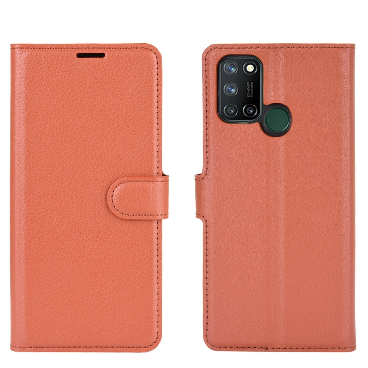 For OPPO Realme 7i / Realme C17 Litchi Texture Horizontal Flip Protective Case with Holder & Card Slots & Wallet