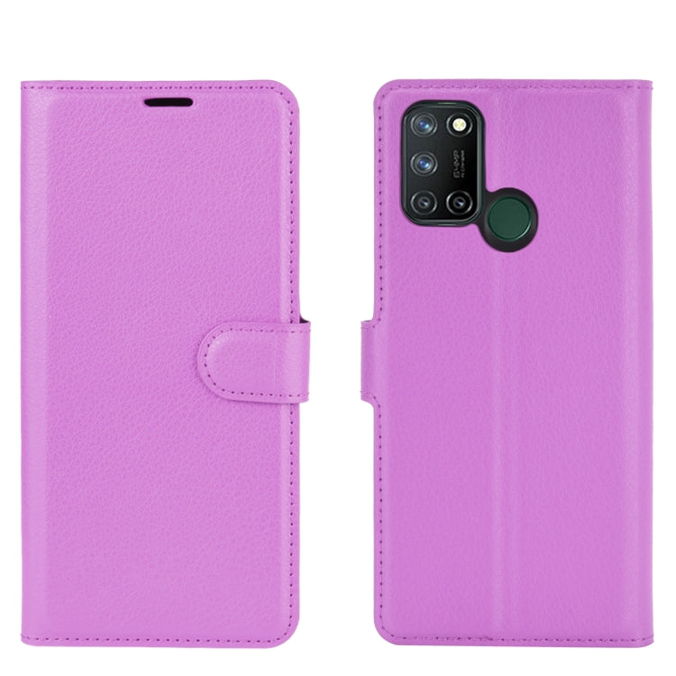 For OPPO Realme 7i / Realme C17 Litchi Texture Horizontal Flip Protective Case with Holder & Card Slots & Wallet