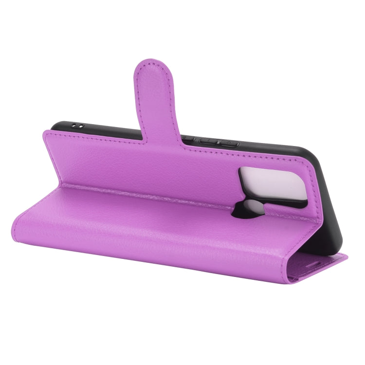 For OPPO Realme 7i / Realme C17 Litchi Texture Horizontal Flip Protective Case with Holder & Card Slots & Wallet