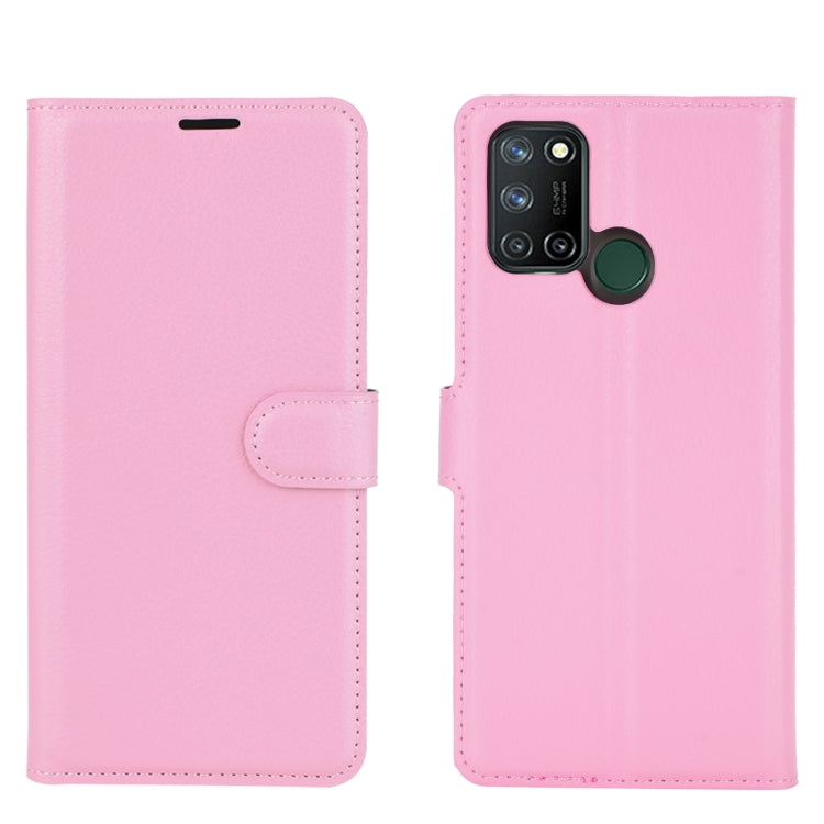 For OPPO Realme 7i / Realme C17 Litchi Texture Horizontal Flip Protective Case with Holder & Card Slots & Wallet