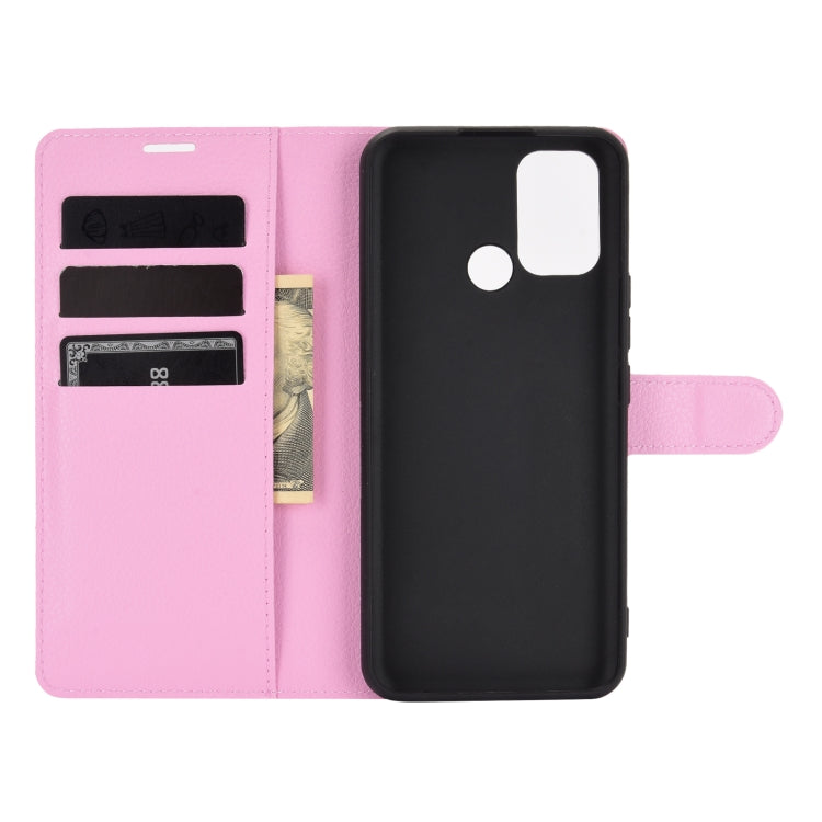 For OPPO Realme 7i / Realme C17 Litchi Texture Horizontal Flip Protective Case with Holder & Card Slots & Wallet