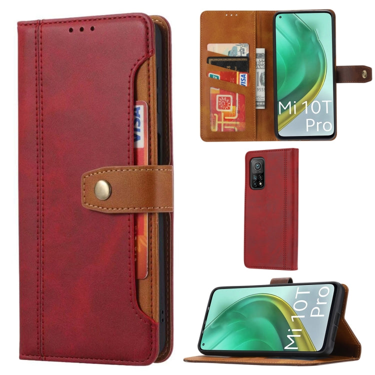 For Xiaomi Mi 10T / 10T Pro Calf Texture Double Fold Clasp Horizontal Flip Leather Case with Photo Frame & Holder & Card Slots & Wallet