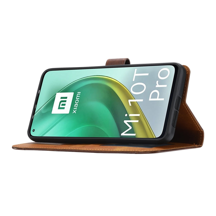 For Xiaomi Mi 10T / 10T Pro Calf Texture Double Fold Clasp Horizontal Flip Leather Case with Photo Frame & Holder & Card Slots & Wallet