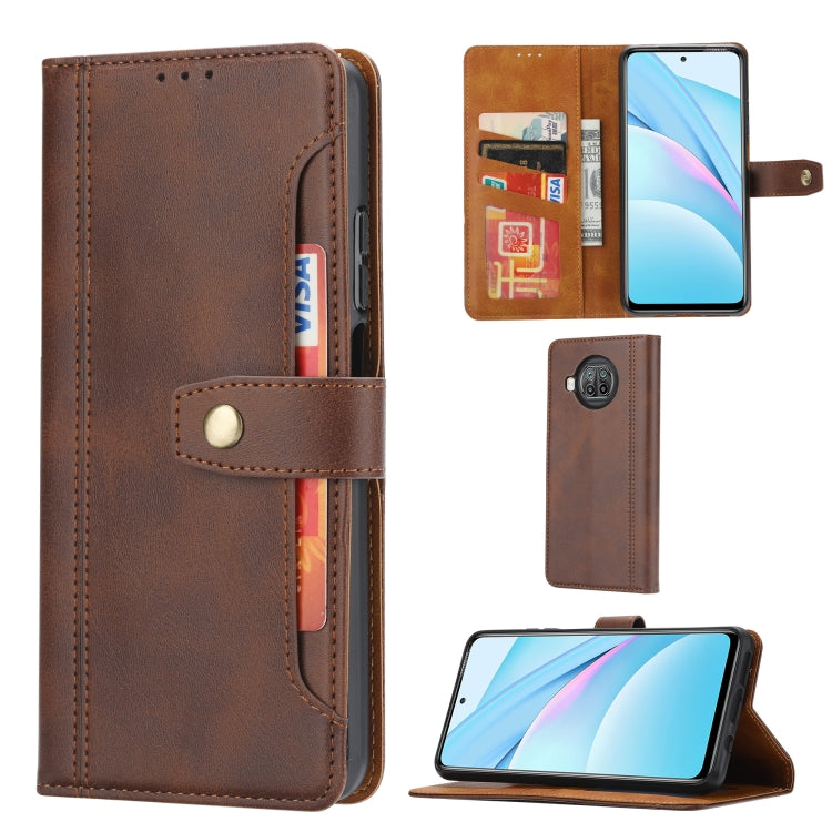 For Xiaomi Mi 10T Lite Calf Texture Double Fold Clasp Horizontal Flip Leather Case with Photo Frame & Holder & Card Slots & Wallet